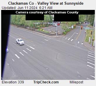 Traffic Cam Clackamas Co - Valley View at Sunnyside